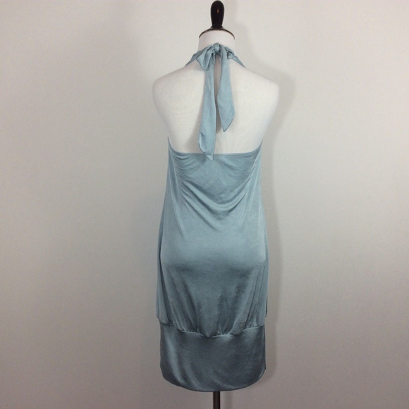 ❌SOLD❌ Marciano Halter Tiffany Blue Trumpet Dress - Picture 3 of 6